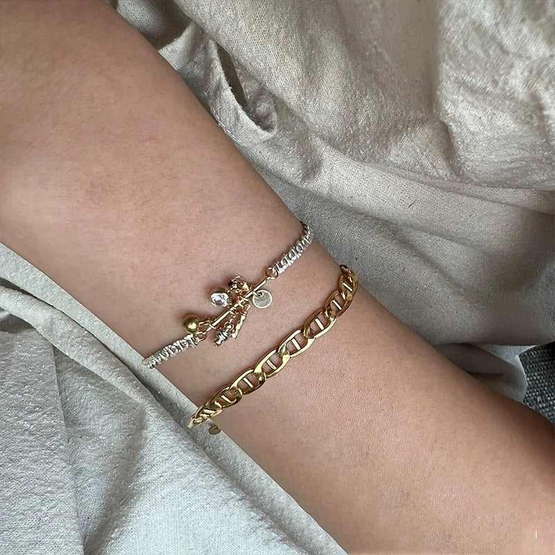 14K GOLD+S925 ABUNDANCE BRACELET
