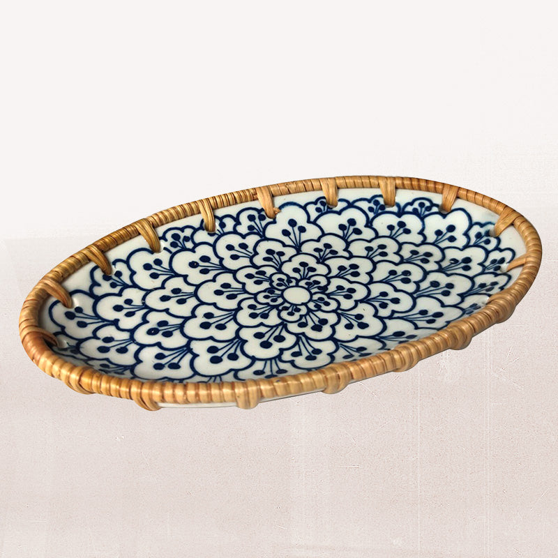 Saigon Wicker Ceramic Plate