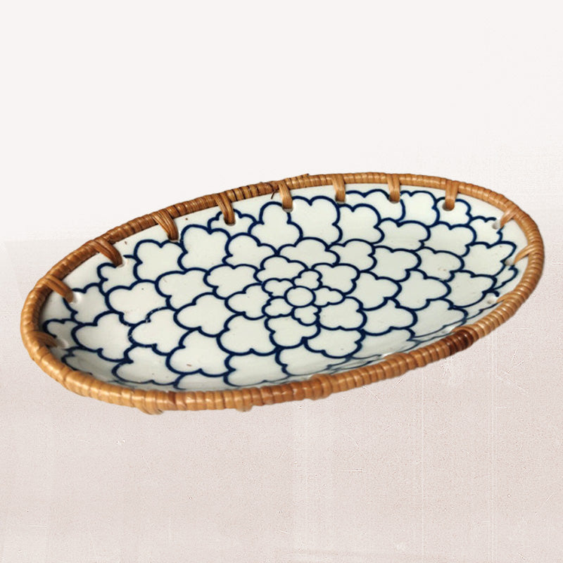 Saigon Wicker Ceramic Plate
