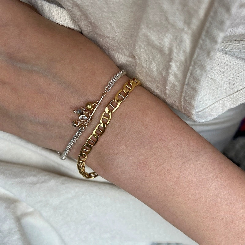 14K GOLD+S925 ABUNDANCE BRACELET