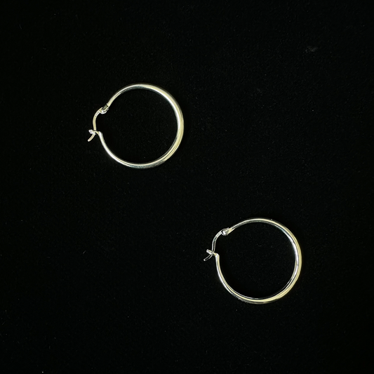 S925 MIA HOOPS