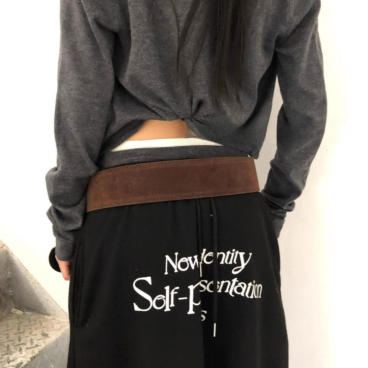 Suede Wide Belt