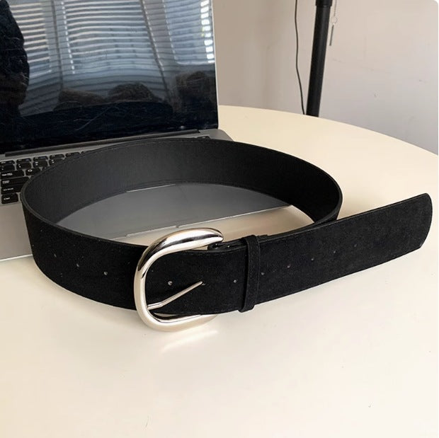 Suede Wide Belt