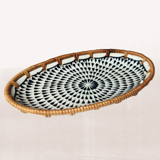 Saigon Wicker Ceramic Plate